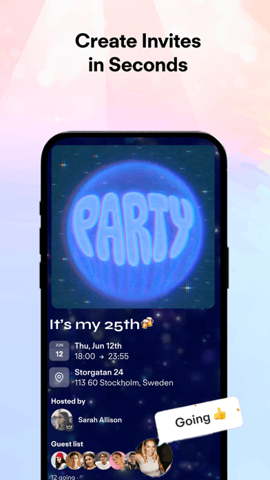 Create invites in seconds
