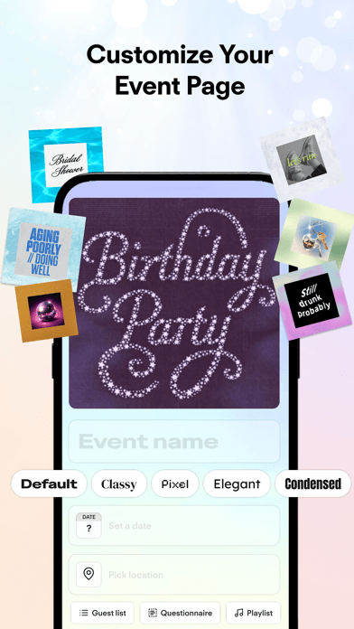 Customize your event page